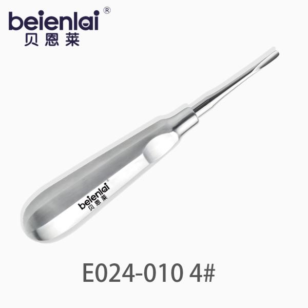 Benlai Dental Elevator E024-010 KXB 4#, Straight 3.5 Tip, Hollow Octagonal Handle